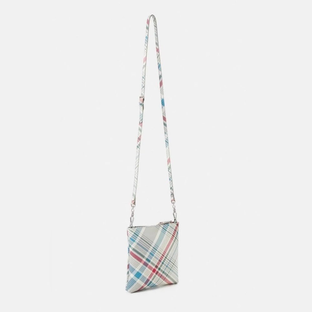Vivienne Westwood Squire Square Crossbody Madras Tartan Check - Picture 6 of 9